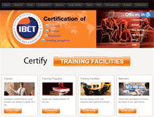 Tablet Screenshot of ibct-global.com